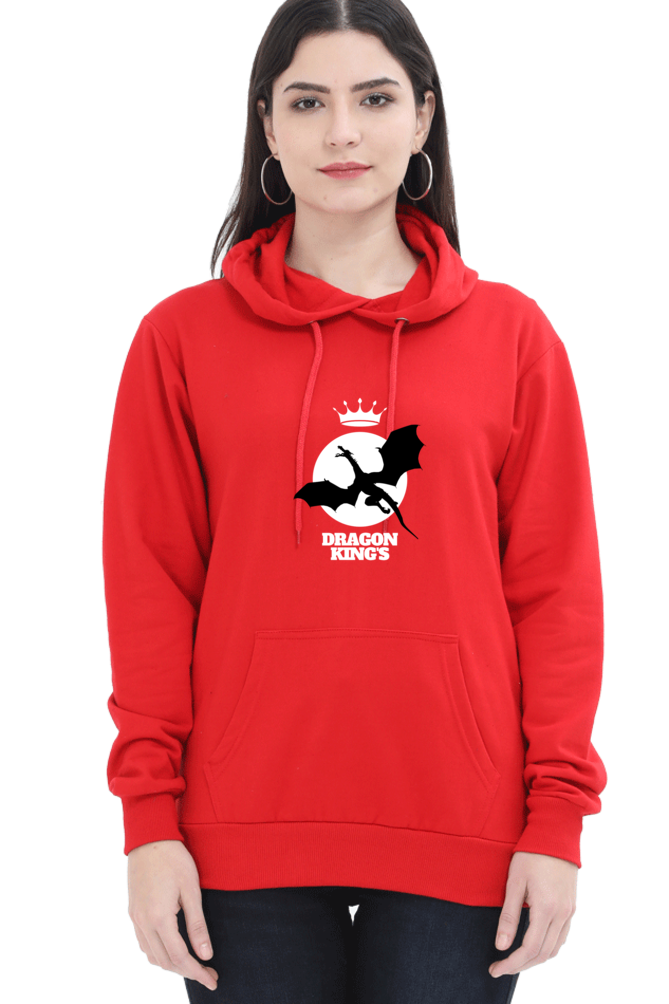 hoodies for women's dragon king printed hoodie