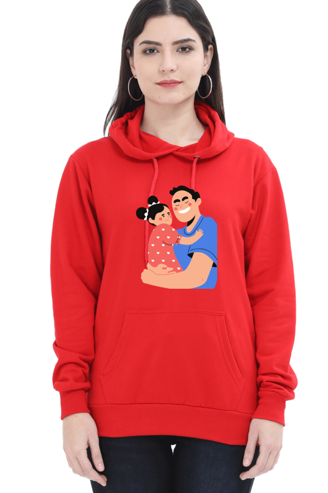 hoodies for women's dad and daughter printed womens hoodies