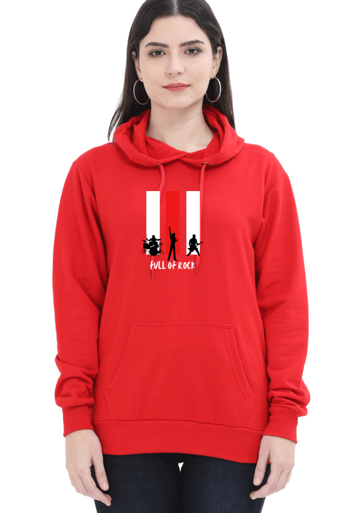 hoodies for women full of rock printed hoodies for women