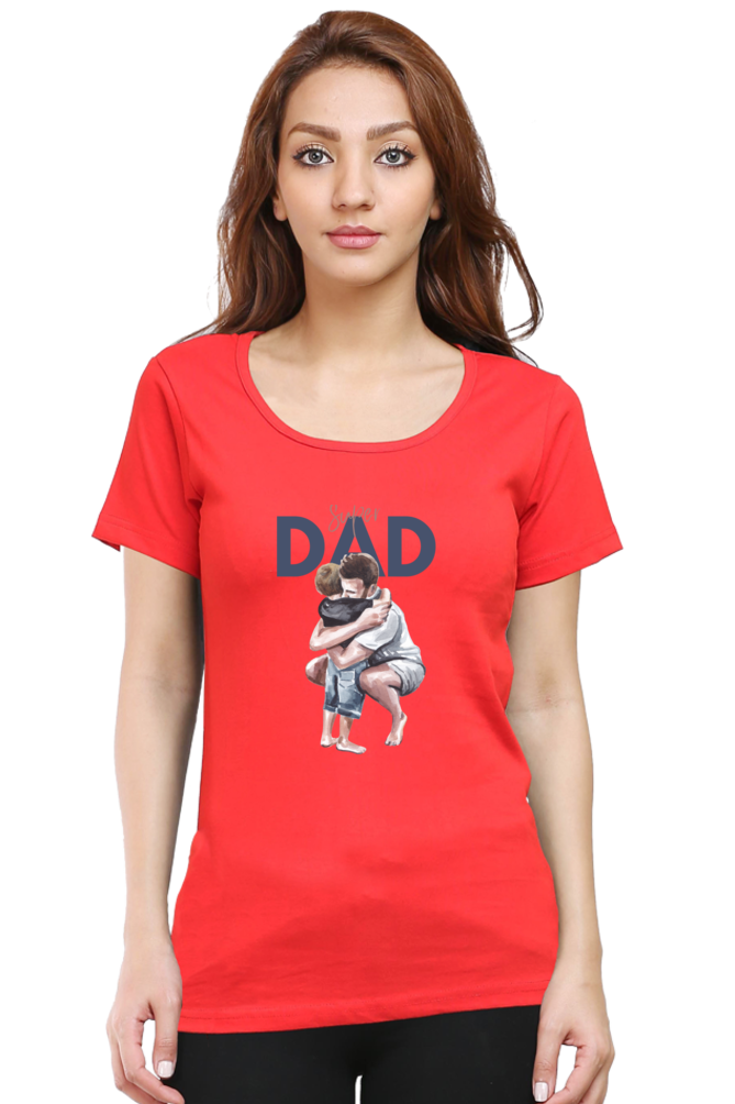 printed t shirts for women super dad printed t shirts ladies