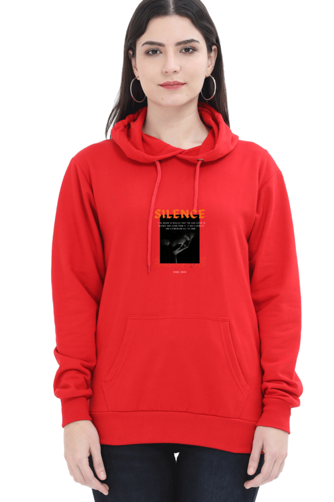 hoodies for women silence printed hoodies for women