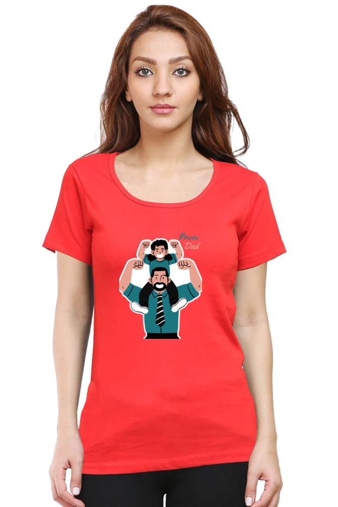 printed t shirts for women power dad print to t shirt