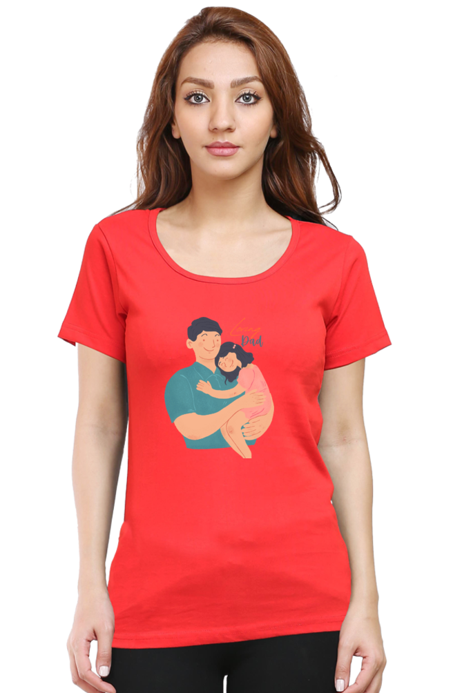 printed t shirts for women loving dad printed t shirts white