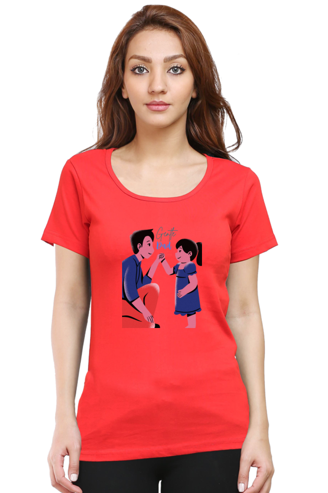 printed t shirts for women gentle dad print to t shirt