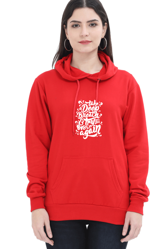 hoodies for women deep breath printed hoodies for women