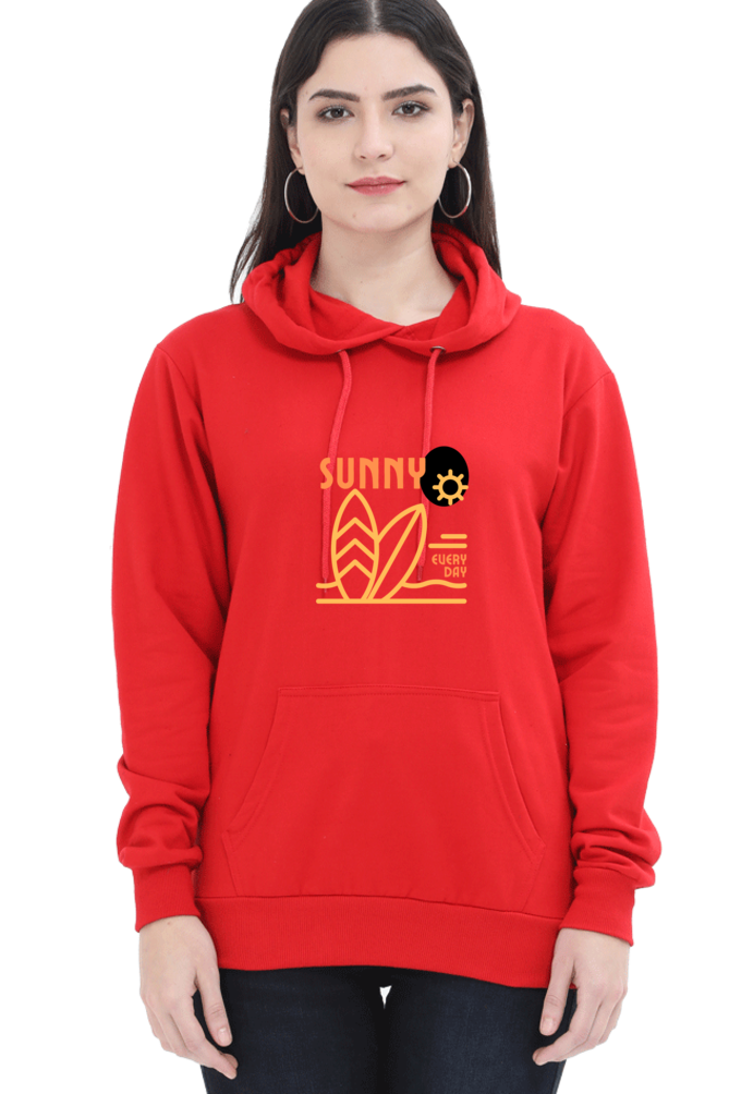 hoodies for women sunny printed hoodie