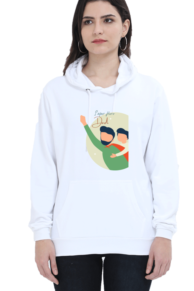 hoodies for women's super hero dad printed womens hoodies