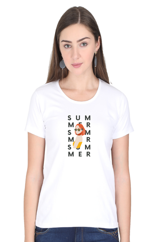 printed t shirts for women summer printed t shirts white