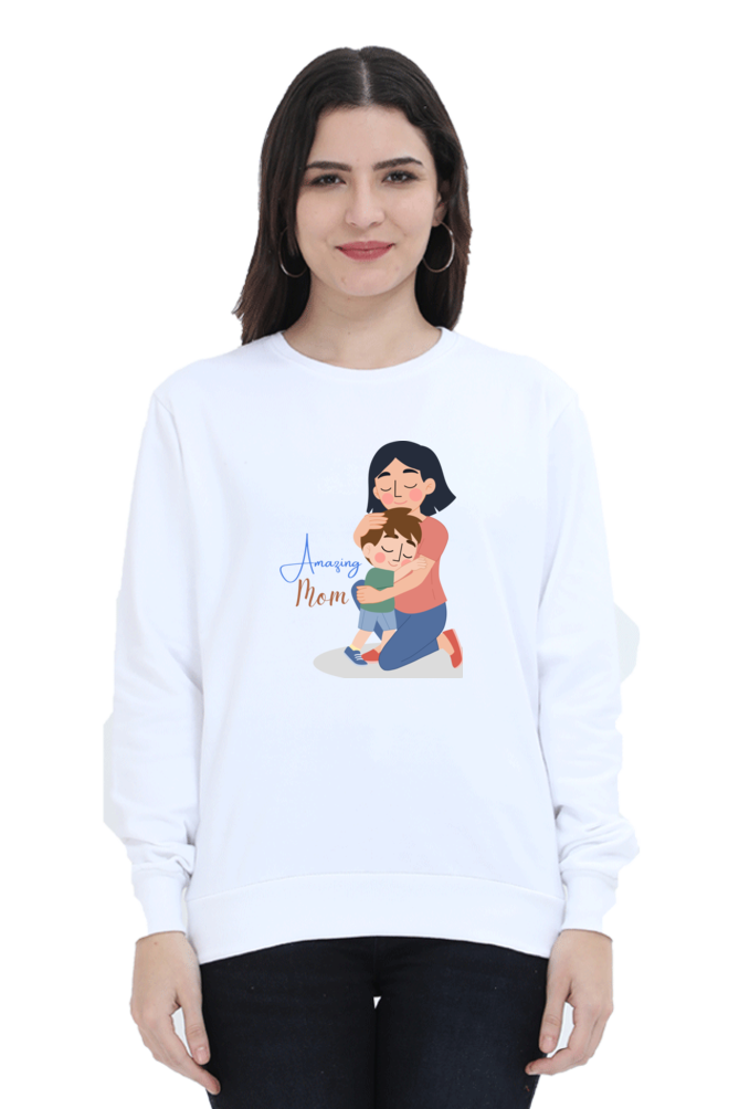 sweatshirts for women amazing mom sweatshirts for women white