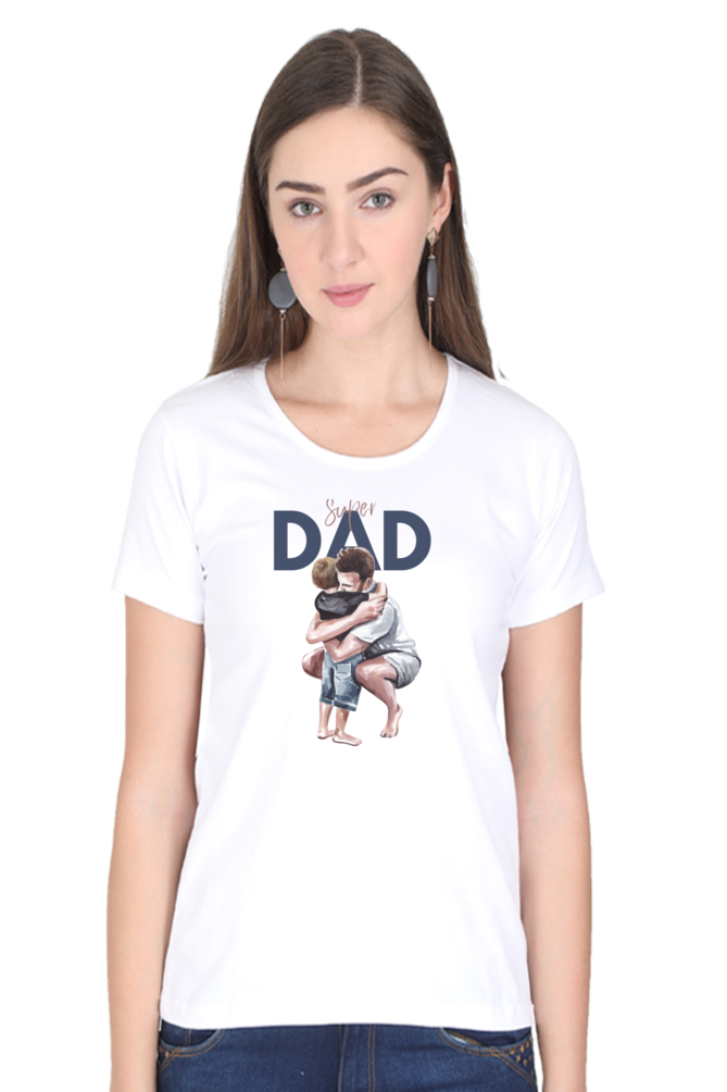 printed t shirts for women super dad printed t shirts ladies