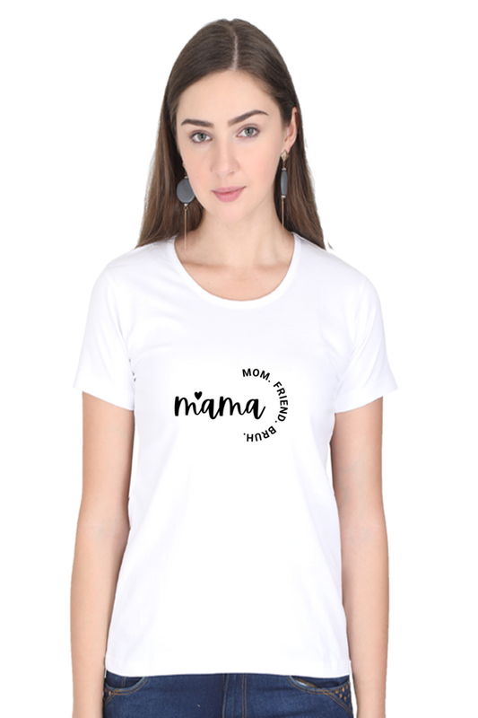 printed t shirts for women mama printed t shirts white