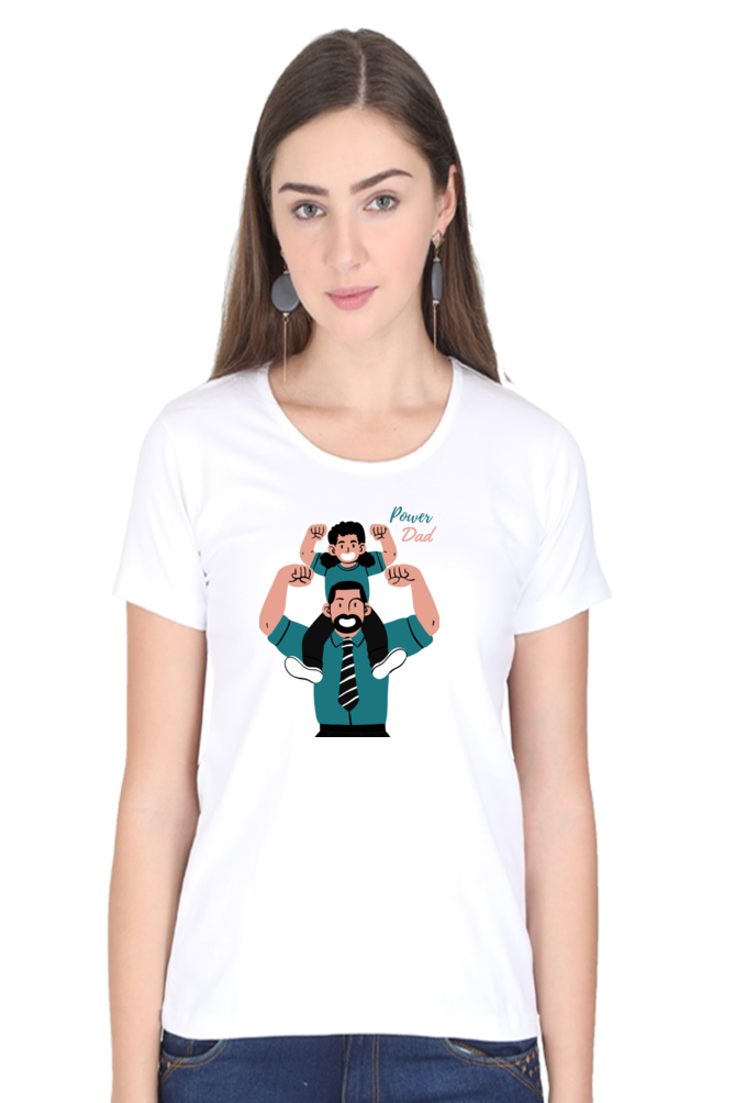 printed t shirts for women power dad print to t shirt