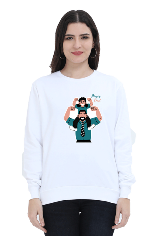 sweatshirts for women power dad sweatshirts for women white