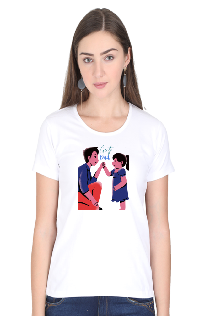 printed t shirts for women gentle dad print to t shirt