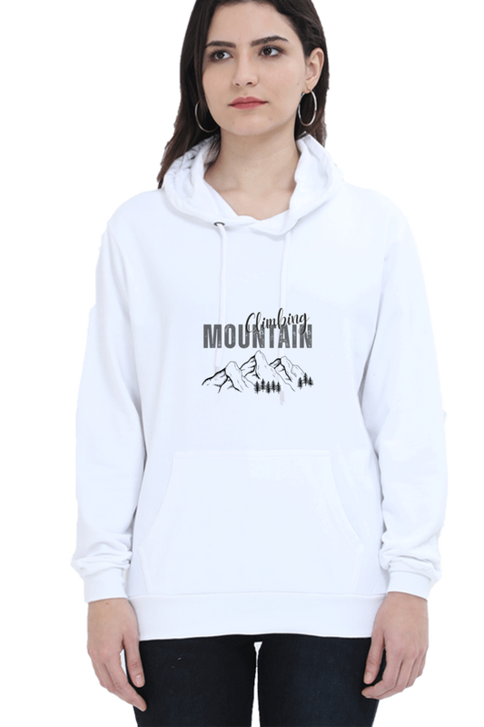 hoodies for women climbing mountain printed hoodie