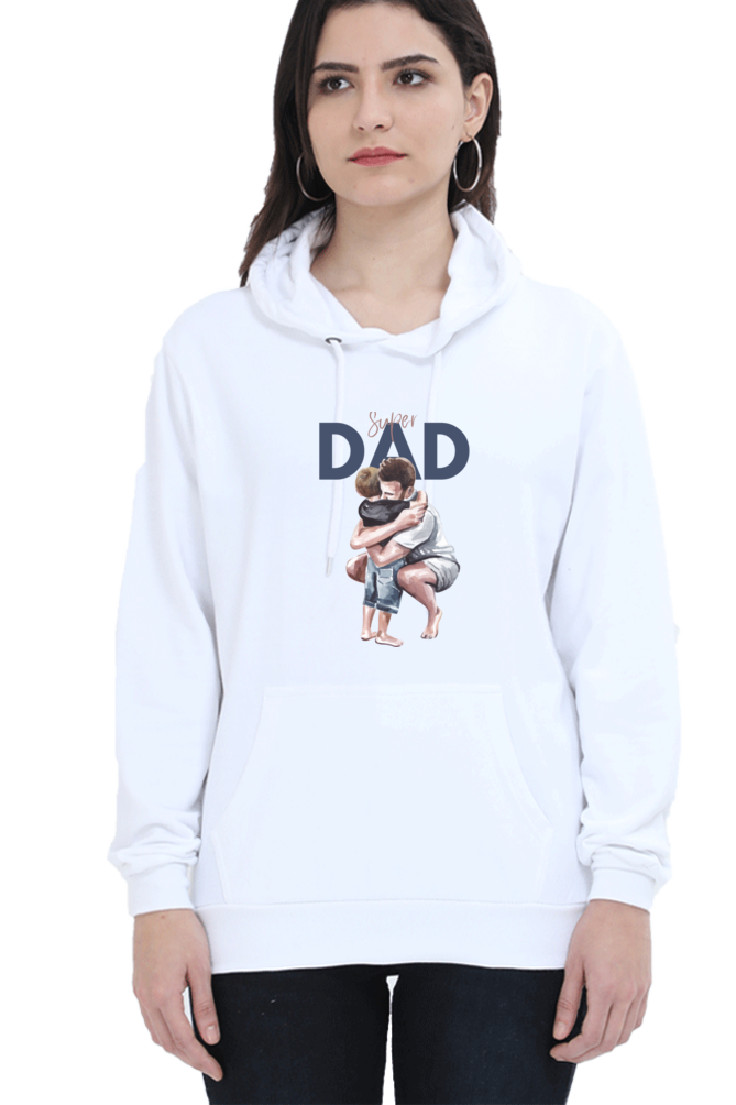 hoodies for women's super dad hoodies for women white