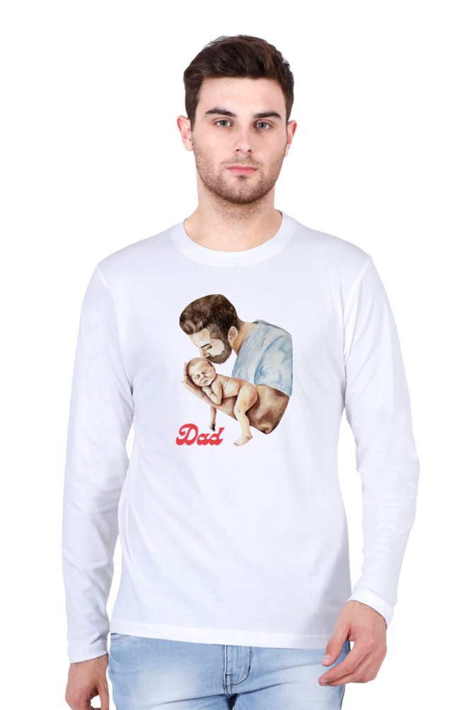 Printed Full Sleeve T Shirts dad Full Sleeve Printed Shirt