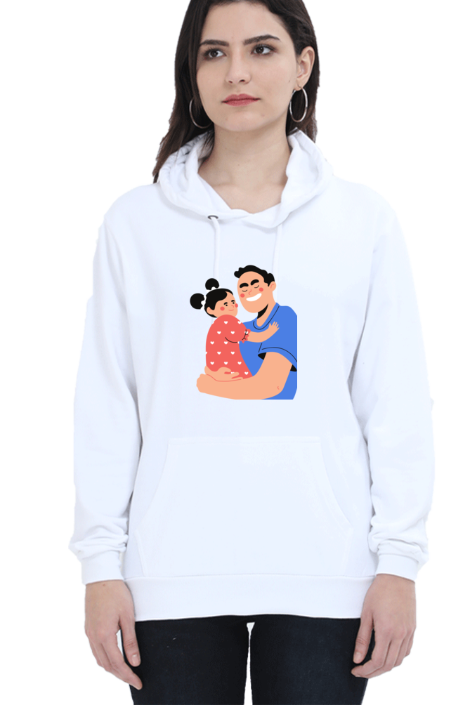 hoodies for women's dad and daughter printed hoodie