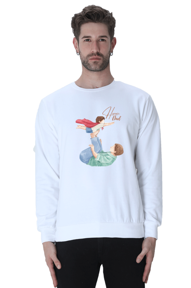 sweatshirts for men heroic dad sweatshirts for men