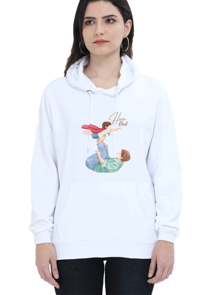 hoodies for women's heroic dad hoodies for women white