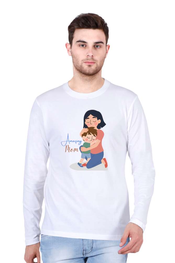 Printed Full Sleeve T Shirts amazing mom Full Sleeve Plain T Shirts