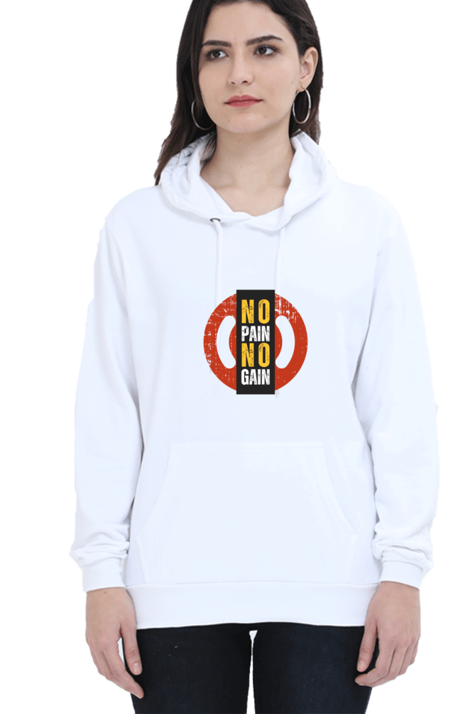 hoodies for women's no pain no gain hoodies for women grey