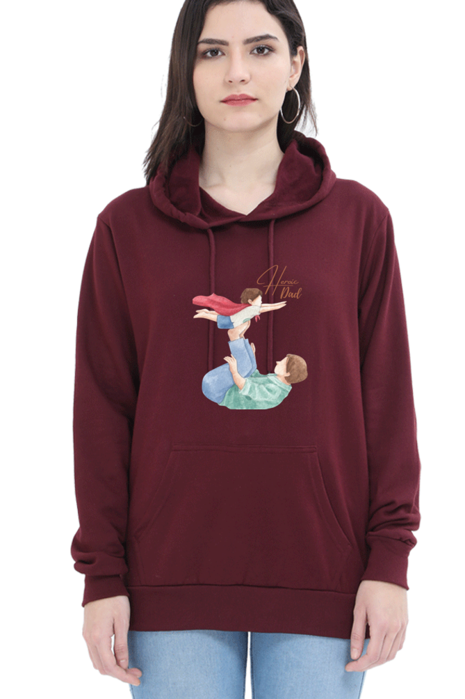 hoodies for women's heroic dad hoodies for women white