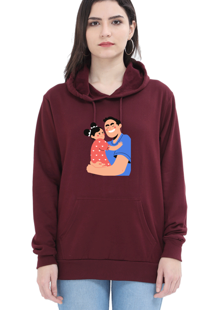 hoodies for women's dad and daughter printed hoodie