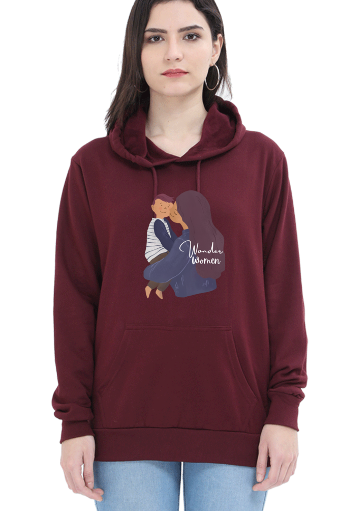 hoodies for women's wonder women printed hoodie