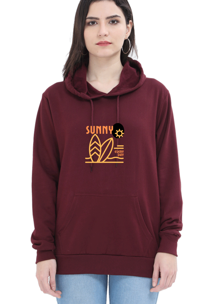 hoodies for women sunny printed hoodie