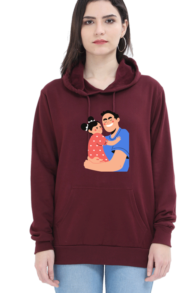 hoodies for women's dad and daughter printed womens hoodies