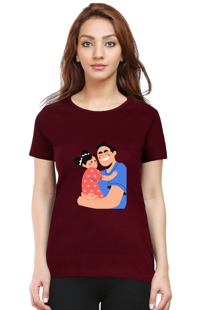 printed t shirts for women dad & daughter printed t shirts customised