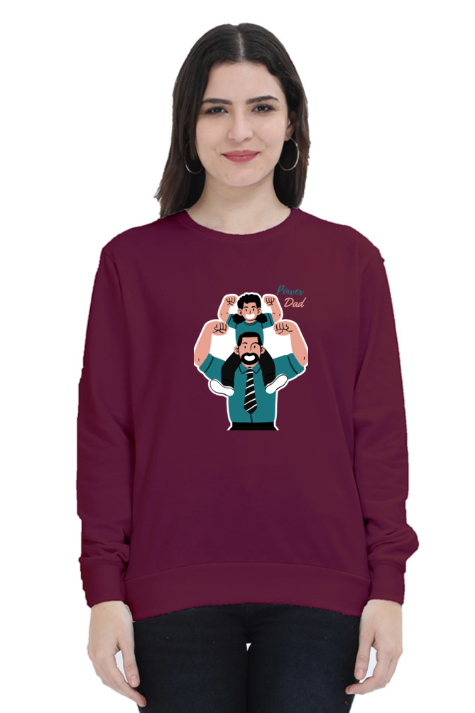 sweatshirts for women power dad sweatshirts for women white