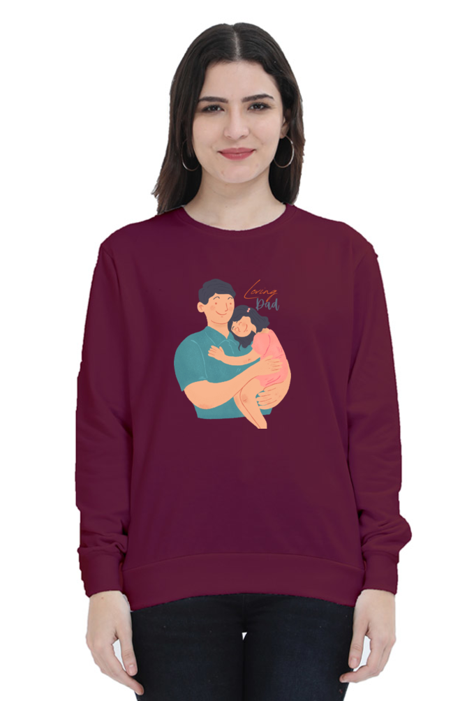 sweatshirts for women loving dad womens sweatshirts