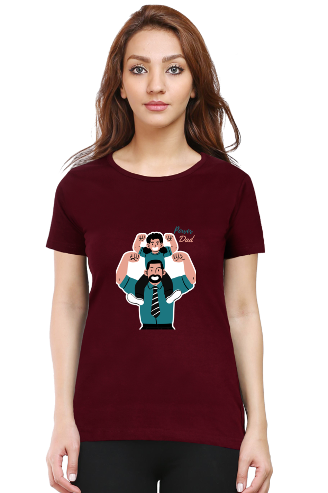 printed t shirts for women power dad print to t shirt