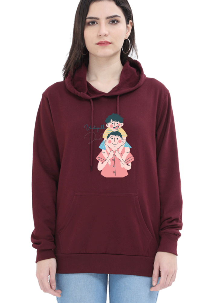 hoodies for women's unstoppable dad hoodies for women pink