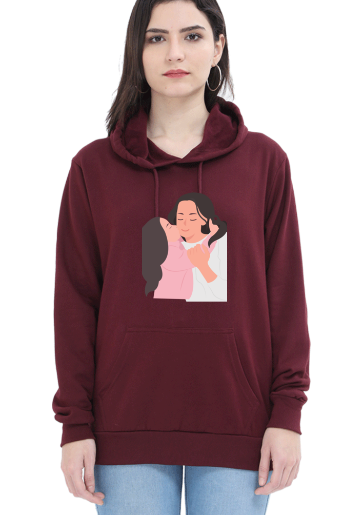 hoodies for women's mom and daughter printed hoodies for women