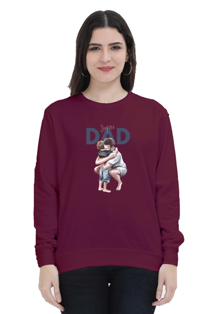 sweatshirts for women super dad black sweatshirt women