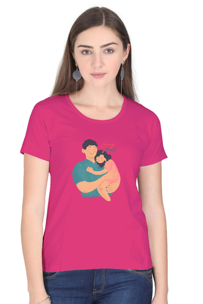 printed t shirts for women loving dad printed t shirts white