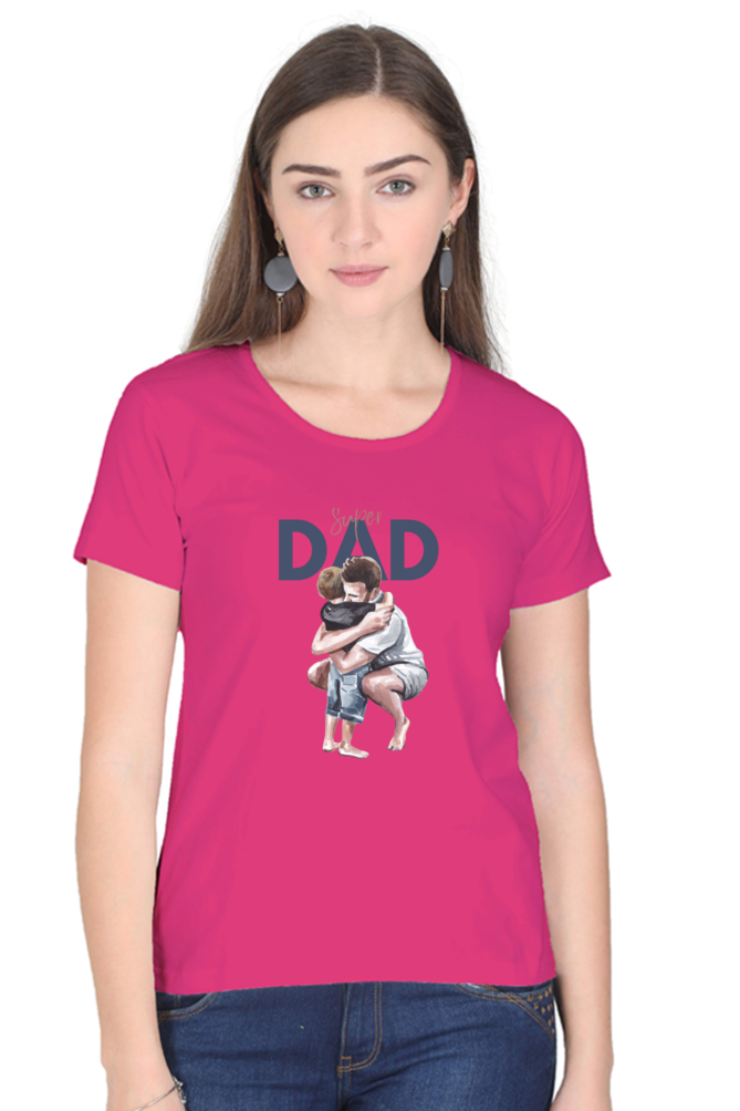 printed t shirts for women super dad printed t shirts ladies