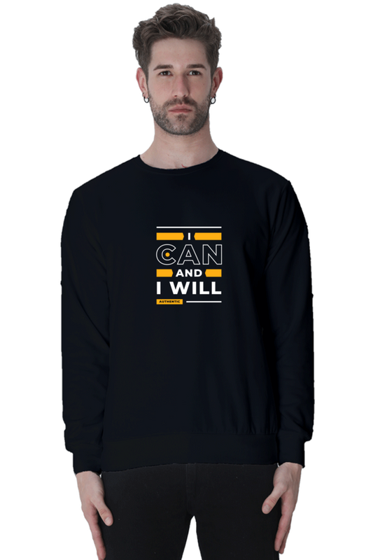 sweatshirts for men i can and i will mens printed sweatshirts