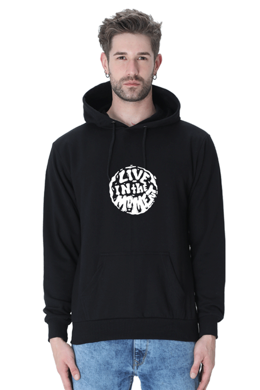 Hoodies Essential live in the moment Printed Hoodies