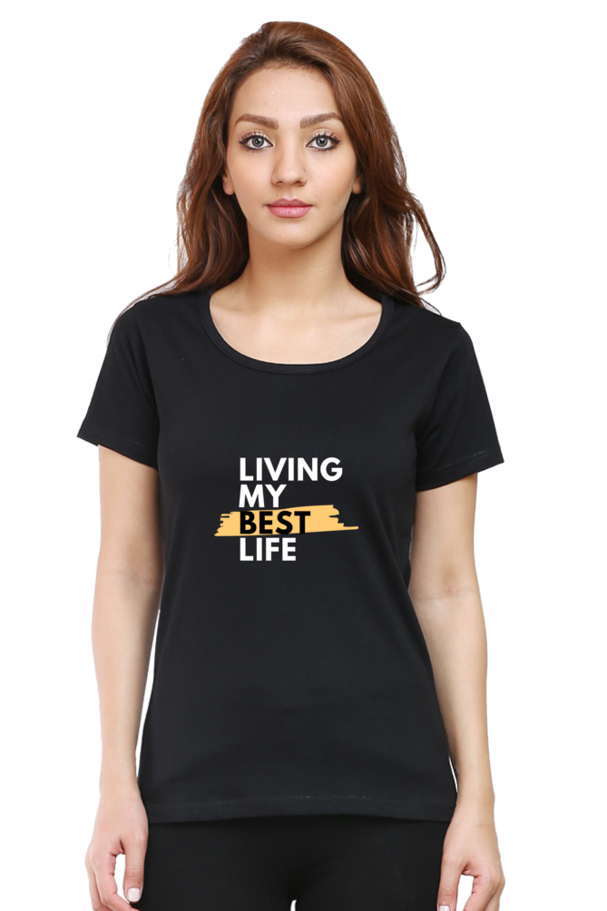 printed t shirts for women living my best life printed t shirts ladies