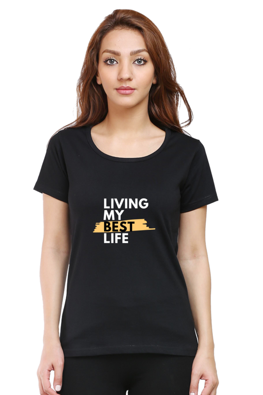 printed t shirts for women living my best life printed t shirts ladies