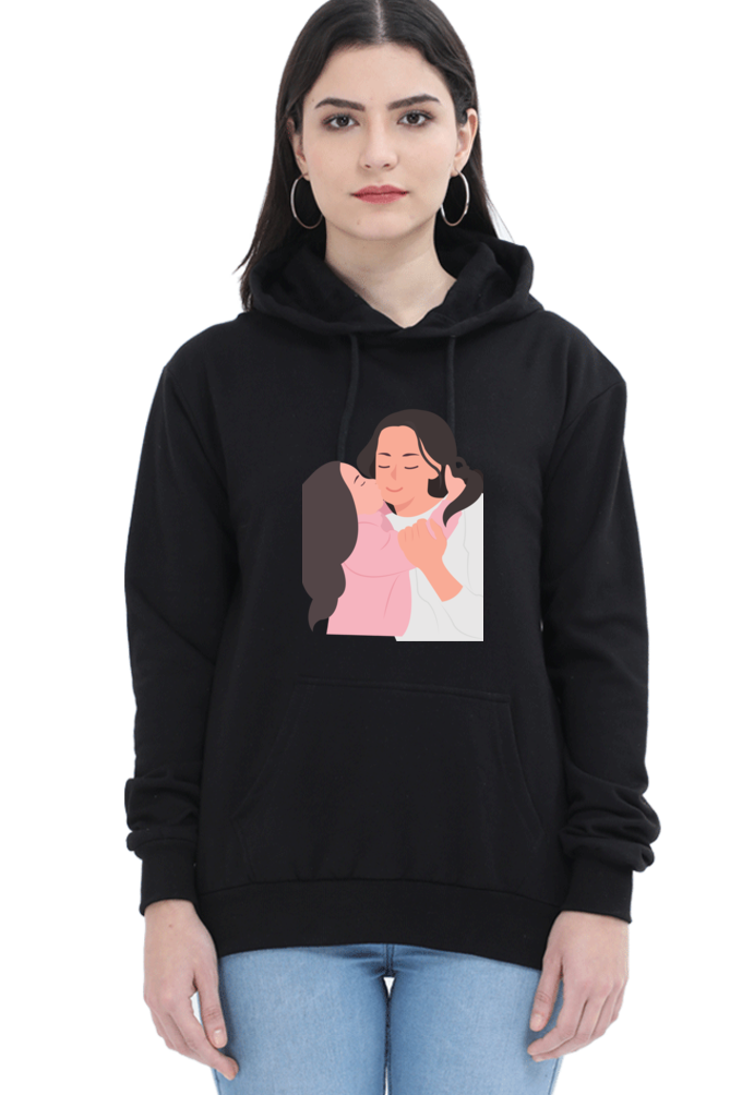 hoodies for women's mom and daughter printed hoodies for women