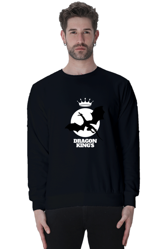 sweatshirts for men dragon king printed sweatshirts for men