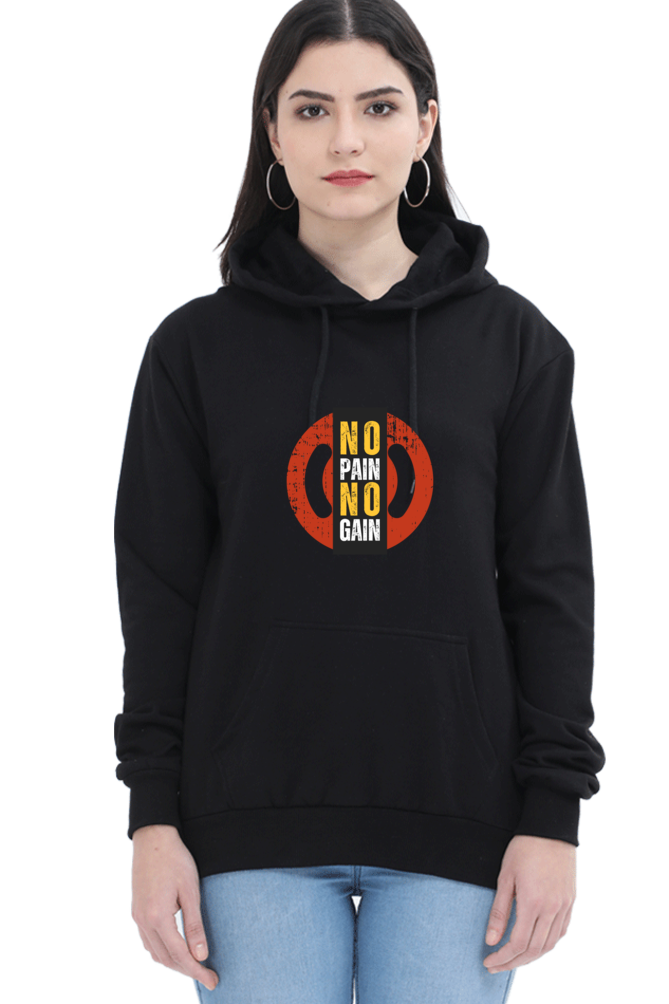 hoodies for women's no pain no gain hoodies for women grey