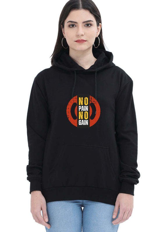 hoodies for women's no pain no gain hoodies for women grey