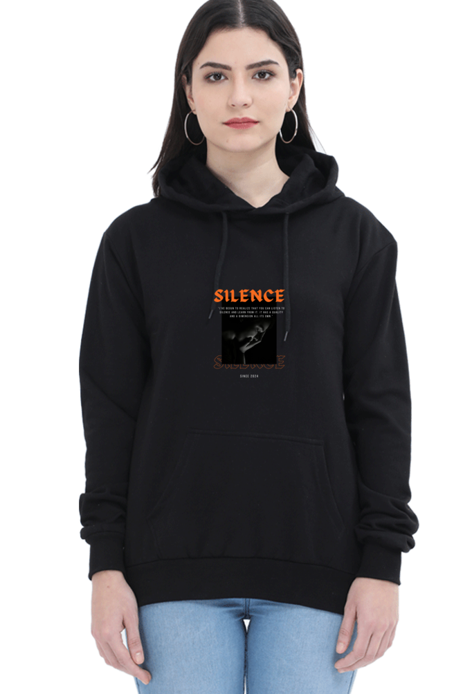 hoodies for women silence printed hoodies for women