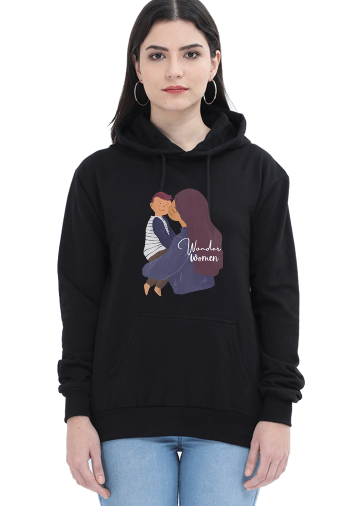 hoodies for women's wonder women printed hoodie